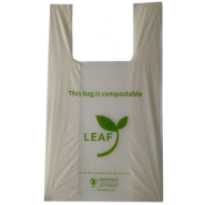 Leaf Compostable Zero Plastic Shopping Bags 30cmx50cm 500 cs