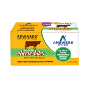 Answers Rewards Raw Cow Milk Cheese Bites w/ Garlic 8 oz