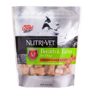 Nutri-Vet Breath & Tartar Biscuits Chicken 19.5 oz