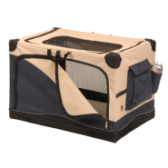 Precision 4000 Soft Side Pet Crate 36x24x23" Navy/Tan