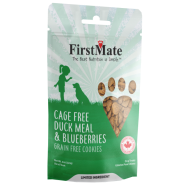 FirstMate Dog Treats GF Cookies Duck & Blueberries 8 oz