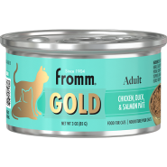 Fromm Cat Gold Adult Chicken Duck & Salmon Pate 12/3oz