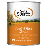 NutriSource Dog Lamb & Rice 12/13oz