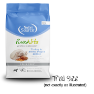 NutriSource Dog PureVita GF Turkey & SwPotato Trials 12/140g