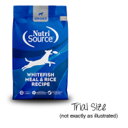 NutriSource Dog Choice Whitefish Meal & Rice Trials 12/140g