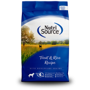 NutriSource Dog Trout & Rice 6.8 kg
