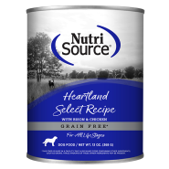 NutriSource Dog Grain Free Heartland Select 12/13oz