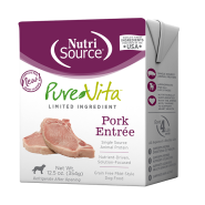 NutriSource Dog PureVita Grain Free Pork Entree 12/12.5oz