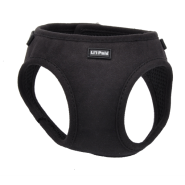Li'l Pals Microfibre Harness Dog Black 8-10"