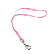 Pet Attire Adj Grooming Loop BoltSnap 3/8x18" Pink Dots