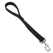 Double-Ply Nylon Traffic Leash 1" x 18" Black