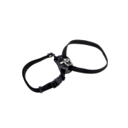 SizeRight SnagProof Adj Nylon Cat Harness Black 18"