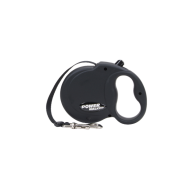 Power Walker Retractable Leash Black Large