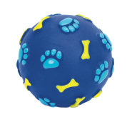 Rascals 2.5" Vinyl Bone Print Ball Blue