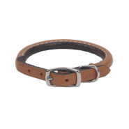 Circle T Oak Tanned Leather Round Collar 3/8x10" Tan