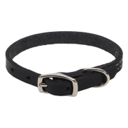 Circle T Oak Tanned Leather Town Collar 5/8x14" Black