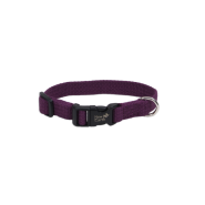 New Earth Soy Adjustable Collar 3/8" x 6-8" Eggplant