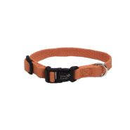 New Earth Soy Adjustable Collar 3/8" x 6-8" Pumpkin