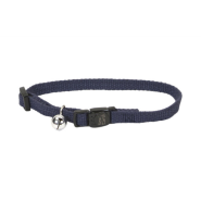 New Earth Soy Adj Bkwy Cat Collar 12" Indigo