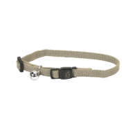 New Earth Soy Adj Bkwy Cat Collar 12" Olive