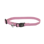 New Earth Soy Adj Bkwy Cat Collar 12" Rose