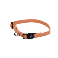 New Earth Soy Adj Bkwy Cat Collar 12" Pumpkin