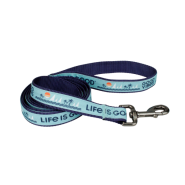 Life is Good Dog Canvas Leash 1"x6