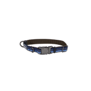 K9 Explorer Reflective Adj Collar 5/8"x8-12" Sapphire