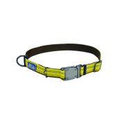 K9 Explorer Reflective Adj Collar 5/8"x10-14" Goldenrod