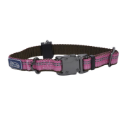 K9 Explorer Reflective Adj Collar 5/8"x8-12" Rosebud