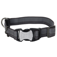 K9 Explorer Brights Reflective Adj Collar 5/8x10-14"Blsm