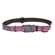 K9 Explorer Reflective Adj Collar 1"x12-18" Rosebud