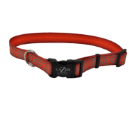 LazerBrite Patterned Rflc Collar 1"x18-26" Orange Aztec
