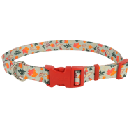 Celebration Dog Collar MountainLeaves Sm/Med 3/4"x12-18"