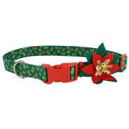 Celebration Dog Collar Holly Berry Lrg 1"x18"-26"