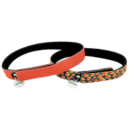 ElastaCat FlexFit Collar Flames&Red 3/8x12" 2Pk