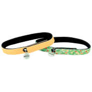 ElastaCat FlexFit Collar Flowers&Orange 3/8x12" 2Pk