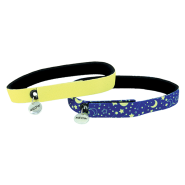 ElastaCat FlexFit Collar Stars&Yellow 3/8x12" 2Pk