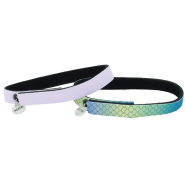 ElastaCat FlexFit Collar Scales&Purple 3/8x12" 2Pk