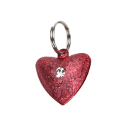 Frosted Designer Cat Bells 1 Bell Heart