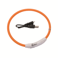 USB Light-Up Neck Ring Orange 24"