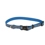 LazerBrite Refl Adj Collar 3/8x12" Turquoise