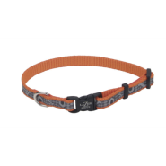 LazerBrite Refl Adj Collar 3/8"x12" Orange Doghouses