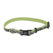 LazerBrite Refl Adj Collar 3/8"x12" Shamrocks