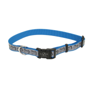 LazerBrite Refl Adj Collar 5/8x18" Turquoise