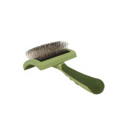 Safari Curved Firm Slicker Brush wCoated Tips Long Hair Lrg