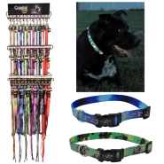 LazerBrite Reflective Collar & Leash Display 72 Pc