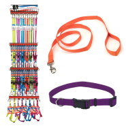 Nylon Collar 4ft Lsh/Comfort Harness Display see manual