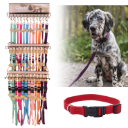 New Earth Soy 6 Color Collar and Leash Display