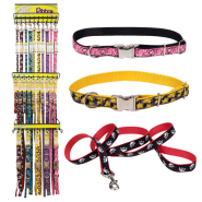 Pet Attire Ribbon Collar with 4ft Leash Display 5